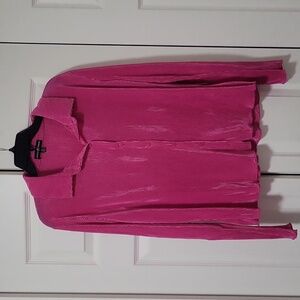 NWT pink Almost Famous long sleeve blouse